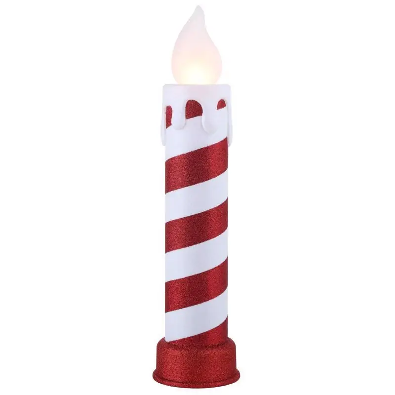 Mr. Christmas Led Warm White Blow Mold Candle 24 Inch Yard Decor