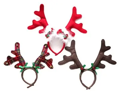 Christmas Antler Headband, Felt, 9-in.