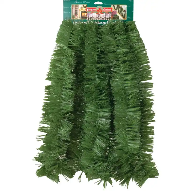 Solid Green Pine Garland, 3 In. X 18 Ft.