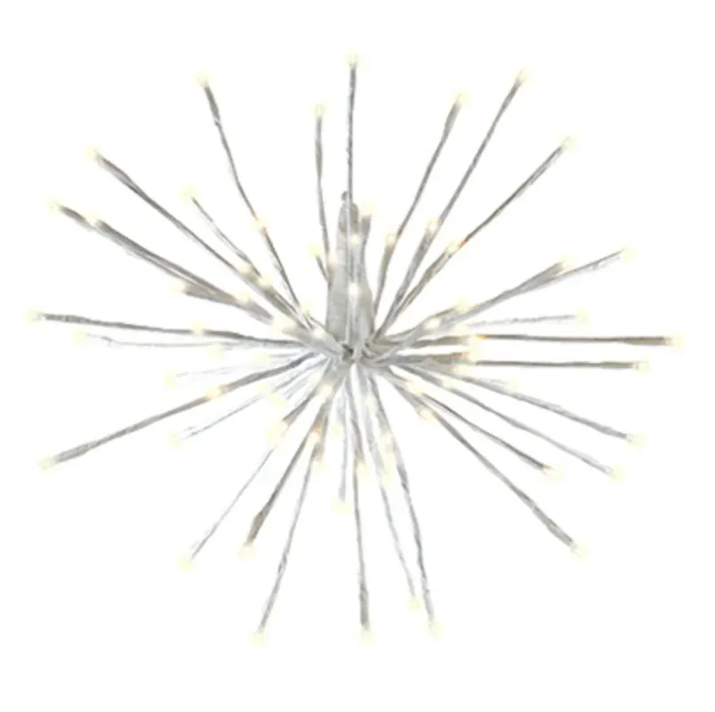 Wire Led Sphere, 16 Branches, 8 Functions, Radiant Blast Warm White, 16-in.