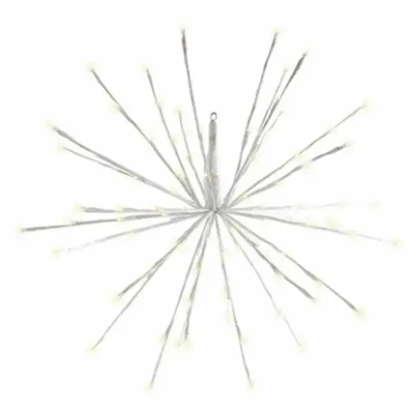 Wire Led Sphere, 20 Branches, 8 Functions, Radiant Blast Warm White, 24-in.