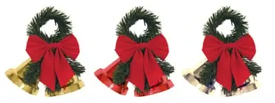 8.5x8.5 Xmas Bell, Pack Of 12