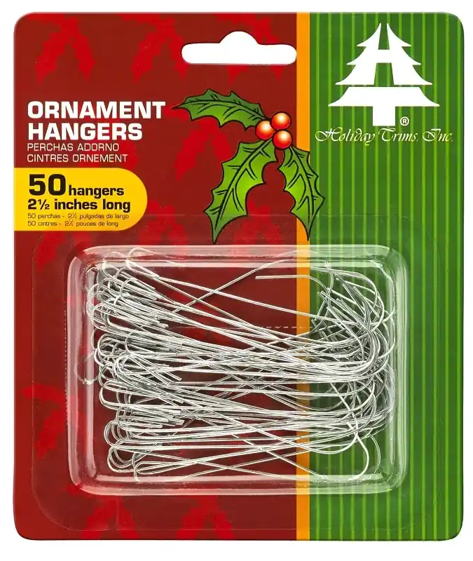 2-1/2 In. Ornament Hooks 50 Pk