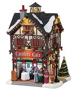 35024 Carolers Cafe Figurine, 4.5 Volt Holiday Decor