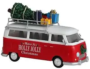 34122 Christmas Village Decorative Van Accessory For Holiday Displays