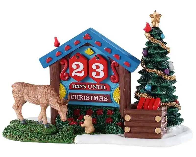 Lemax 93436 Woodland Countdown Christmas Village Accessory, Multicolored