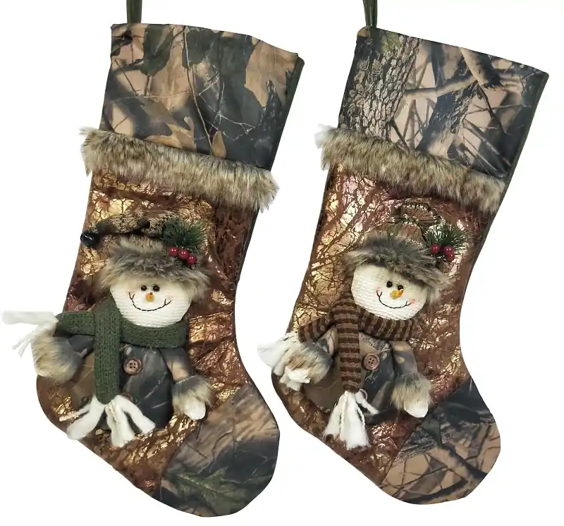 49601 Camo Christmas Stocking, 21 Inches Long, Made In Usa