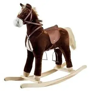 28305 Christmas Rocking Horse With Sound, 42 X 17 X 41 Inches