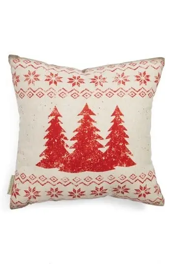 Merry Christmas Decorative Pillow - Ivory, One Size