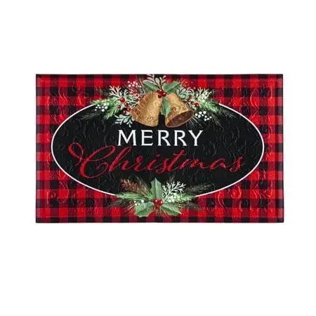 Embossed Floor Mat - Festive Holiday Decor For Home Entryways