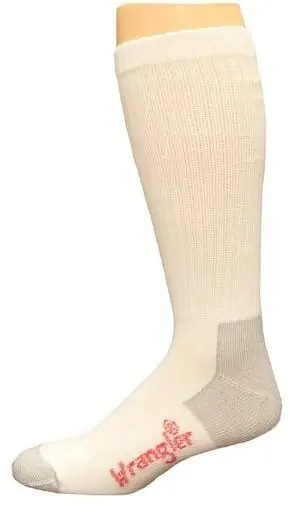 Ultra-dri Boot Socks, Large, White, 2 Pairs For Men And Women