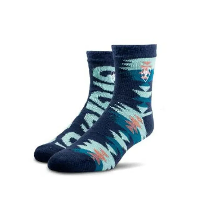 Cozy Aloe Horse Sock Blue