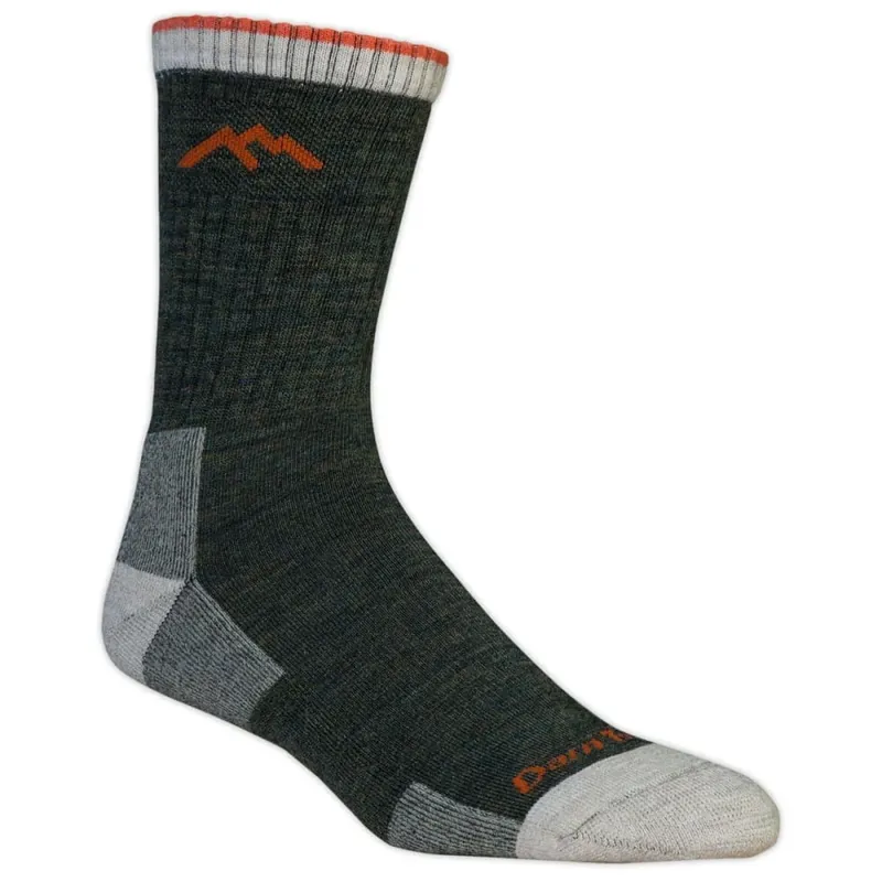 Men‘s Hiker Micro Crew Cushion Socks - Small - Olive Green