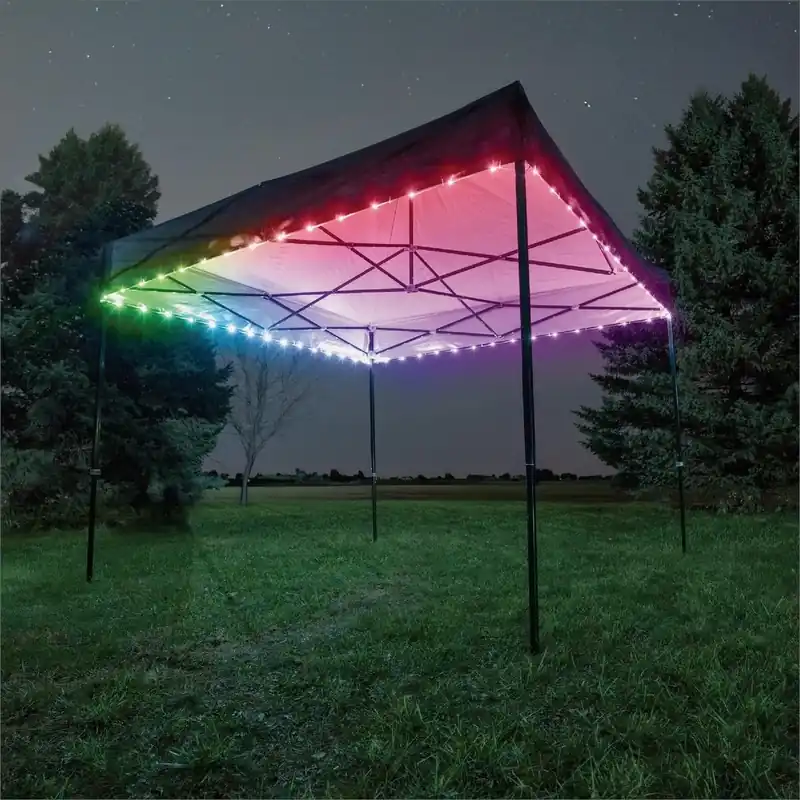 Brightz 40‑ft Color‑select Led Canopy String Lights – Battery‑powered Party Illumination