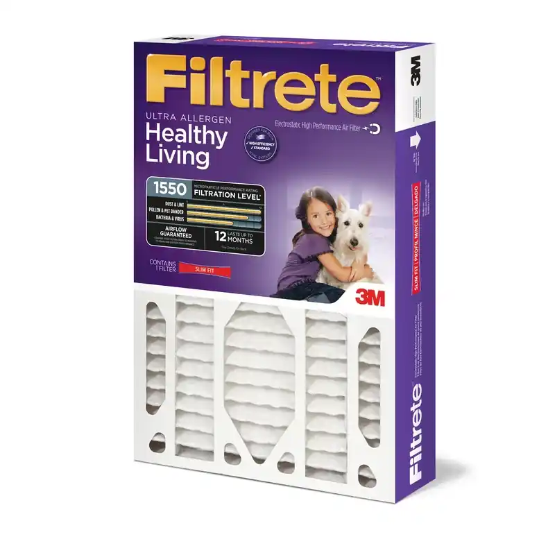 Filtrete 20 In. W X 25 In. H X 4 In. Polyester 12 Merv Pleated Allergen Air Filter 1 Pk