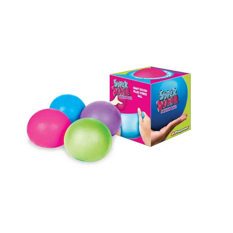 Playmaker Super Duper Squish Ball Thermoplastic Assorted 4 In.