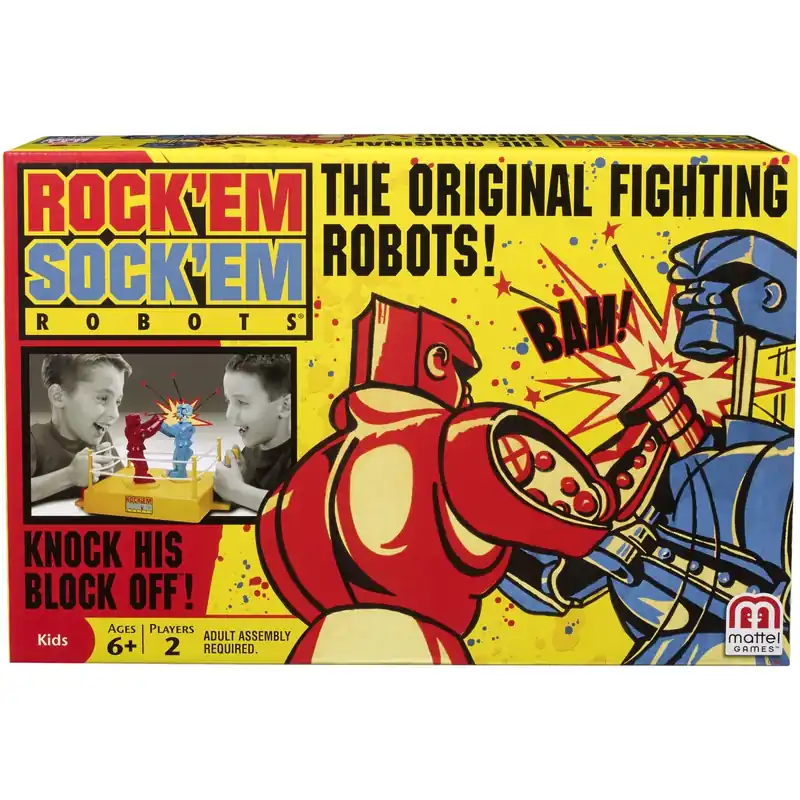 Rock ‘em Sock ‘em Robot Game Plastic Multicolored For Ages 6 And Up