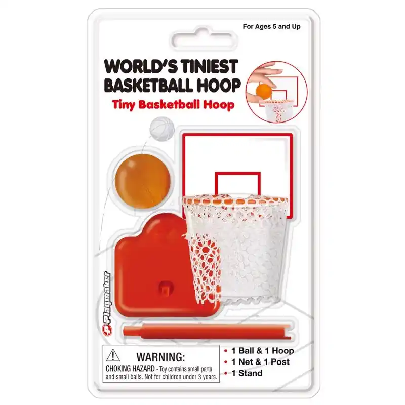Tiny Basketball Hoop Multicolored 5 Piece Set