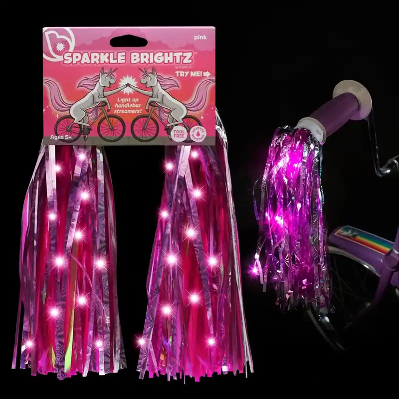Pink Led Handlebar Light - Bicycle Accessory