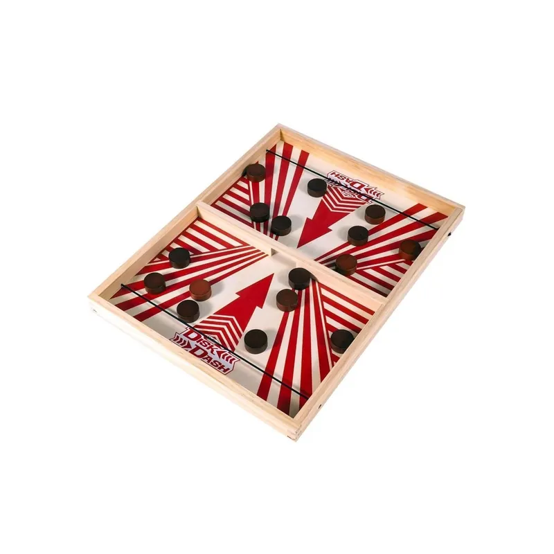 Schylling Disk Dash Action Game For Kids - 2 Players With 16 Disks And Game Board