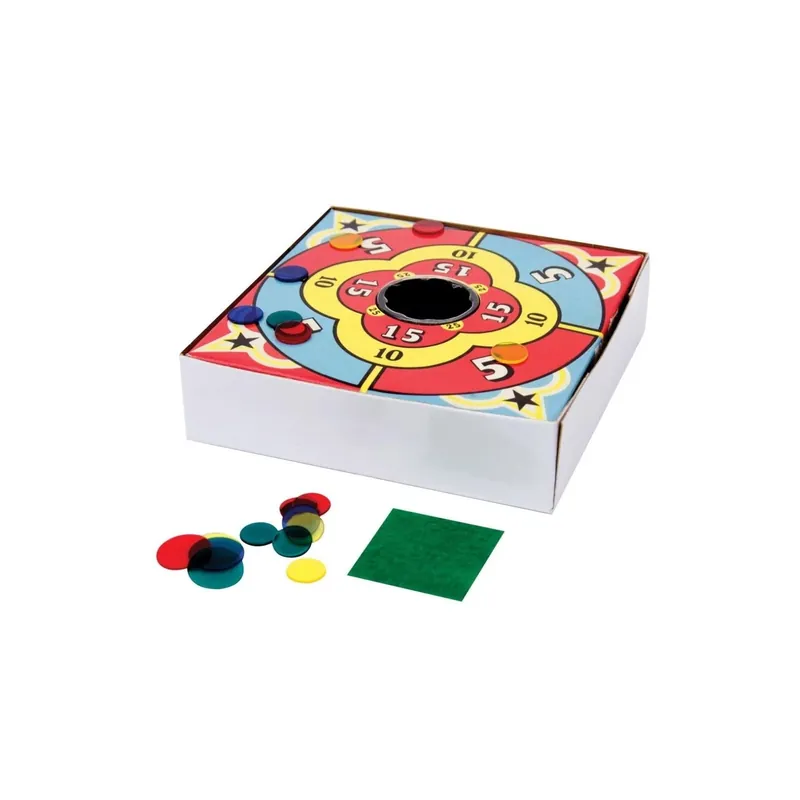 Tiddledy Winks Game - Classic Multicolored Family Fun For 2-6 Players