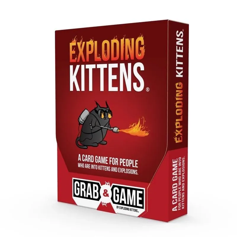 Exploding Kittens Grab & Game – 42 Assorted Cards