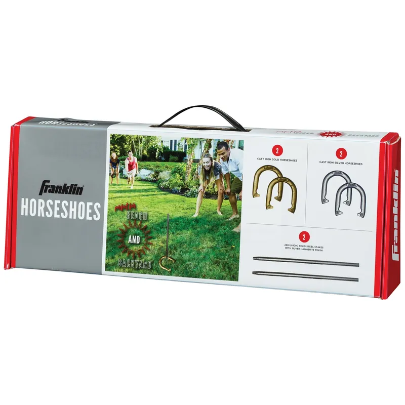 50020 Starter Horseshoe Set With Cast Iron Horseshoes And Steel Stakes