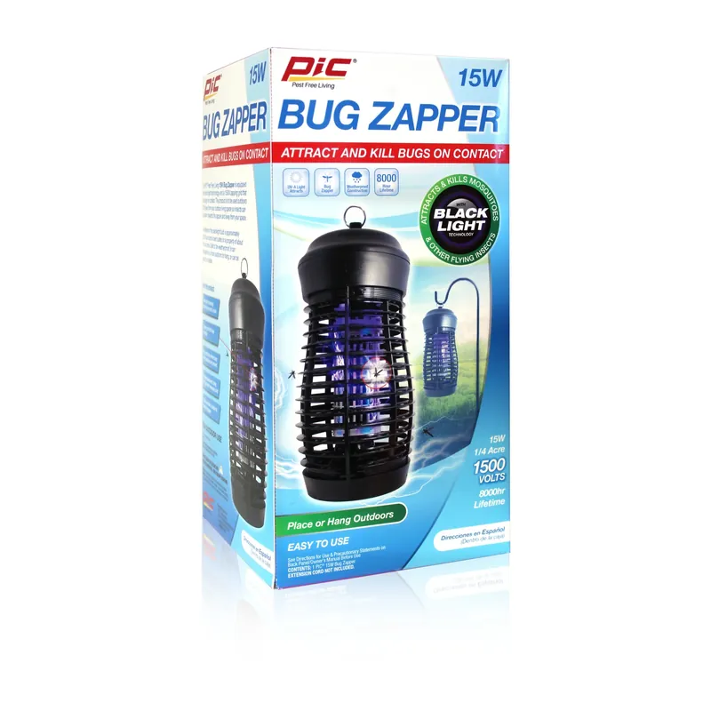 Outdoor Insect Zapper 15 Watt For 1/4 Acre Coverage