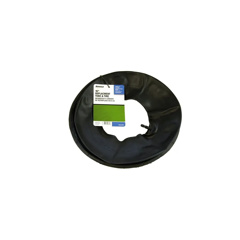 8 In. D X 16 In. D 500 Lb. Cap. Wheelbarrow Tire And Tube Rubber 1 Pk