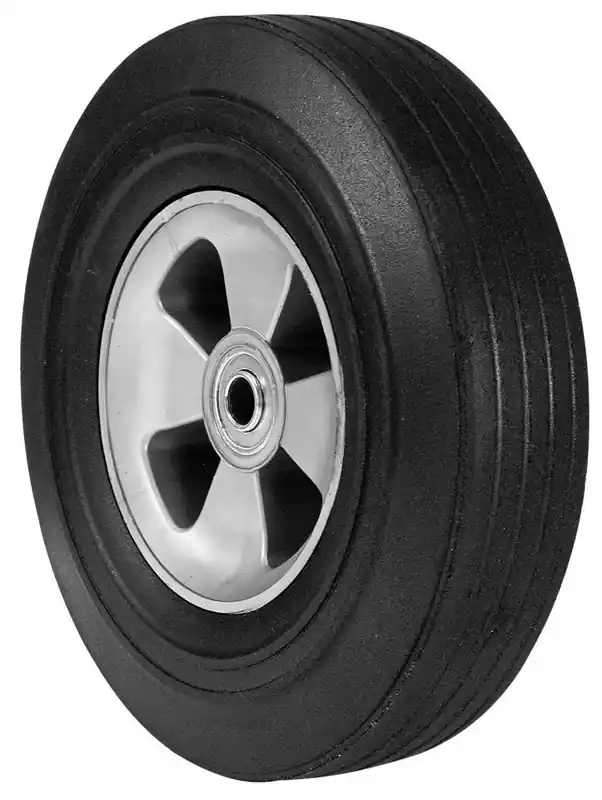 10 In. D 100 Lb Offset Wheelbarrow Tire Rubber 1 Pk