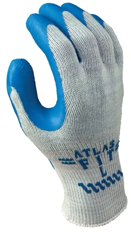 Fit Unisex Xl Rubber Coated Work Gloves Blue/gray 300xl-10.rt