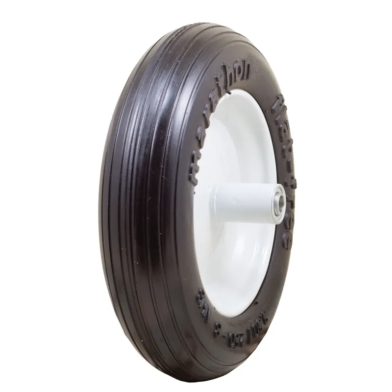8 In. D X 13.3 In. D 300 Lb. Cap. Centered Wheelbarrow Tire Polyurethane 1 Pk