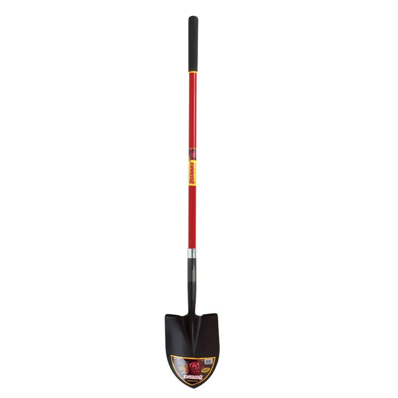59.25 In. Steel Round Point Digging Shovel With Fiberglass Handle