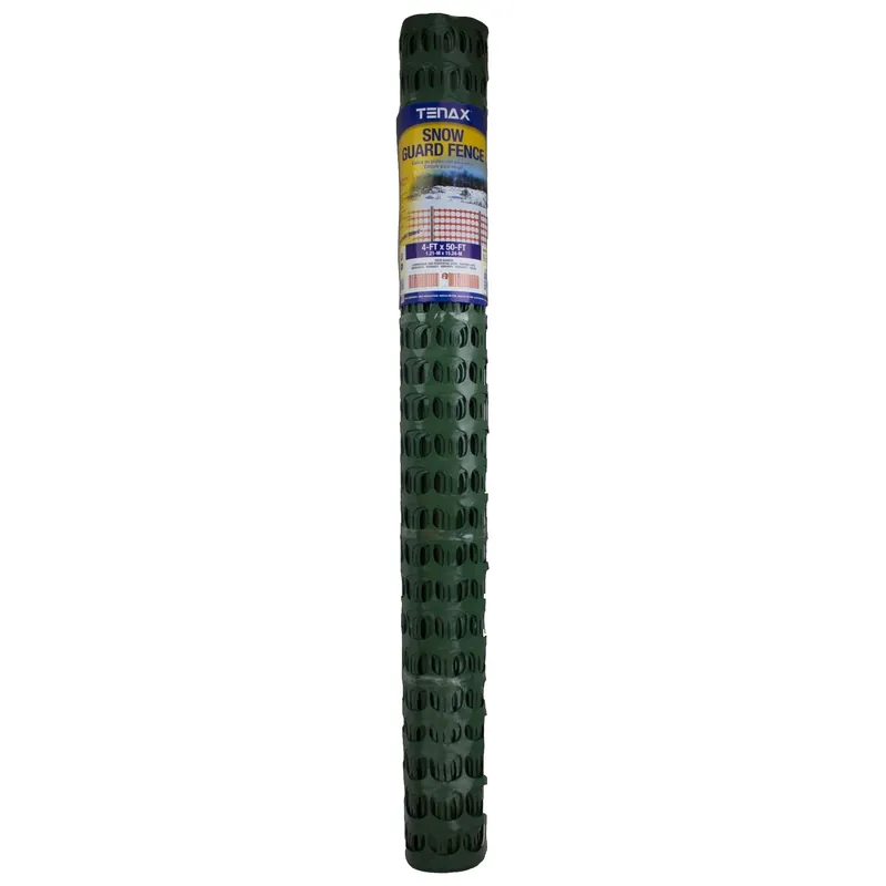 Sno-guard 4 Ft. H X 50 Ft. L Polyethylene Snow Safety Fence, Green