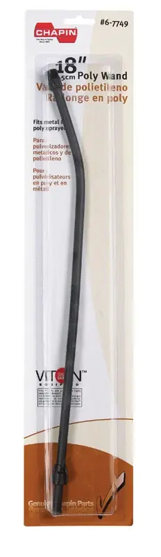 Curved Extension Wand, Poly, 18 In.