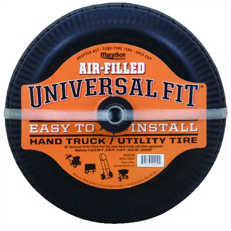 Universal Fit 4 In. D X 10 In. D 300 Lb. Cap. Offset Hand Truck Tire Rubber 1 Pk