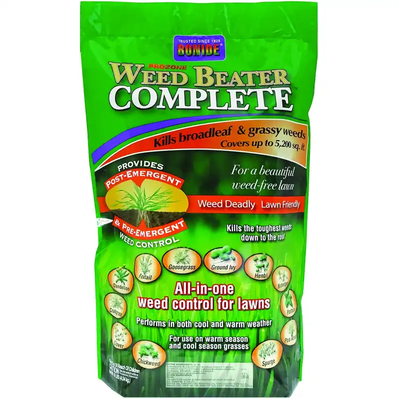 Prozone Weed Beater Complete, Lawn Friendly All-in-one Weed Control For Cool & Warm Weather, 10 Lb. Ready-to-use