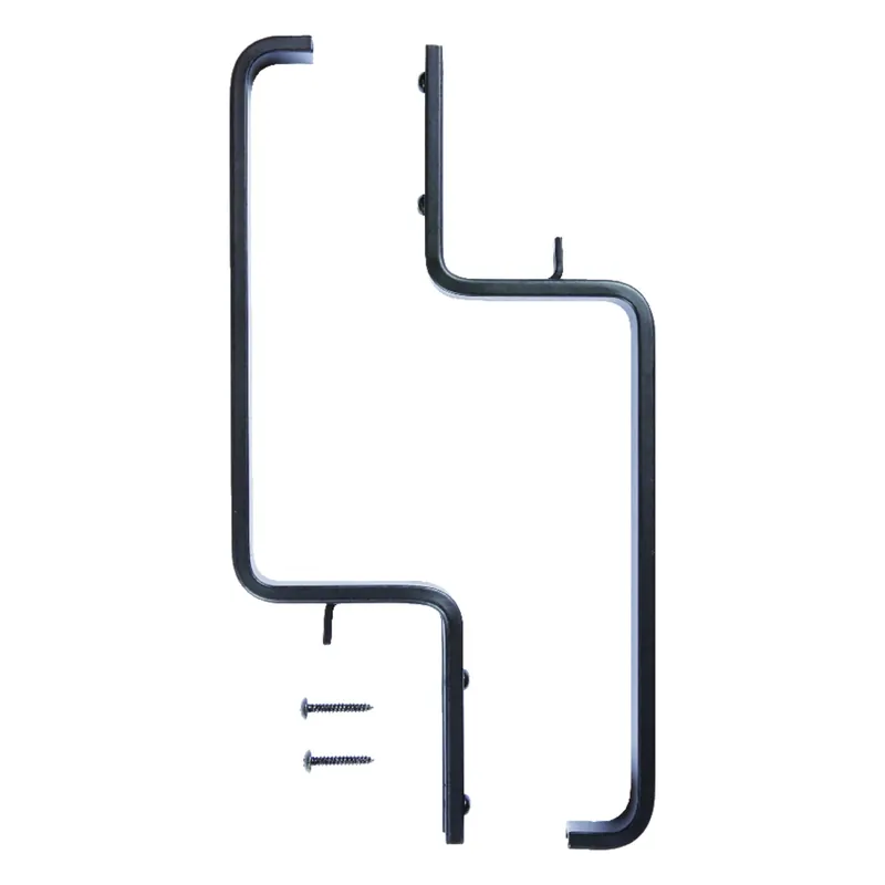 Black Aluminum 3-3/16 In. H Adjustable Plant Bracket 1 Pk