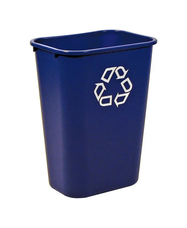 10.25 Gallon Blue Resin Recycling Bin - Model 295773