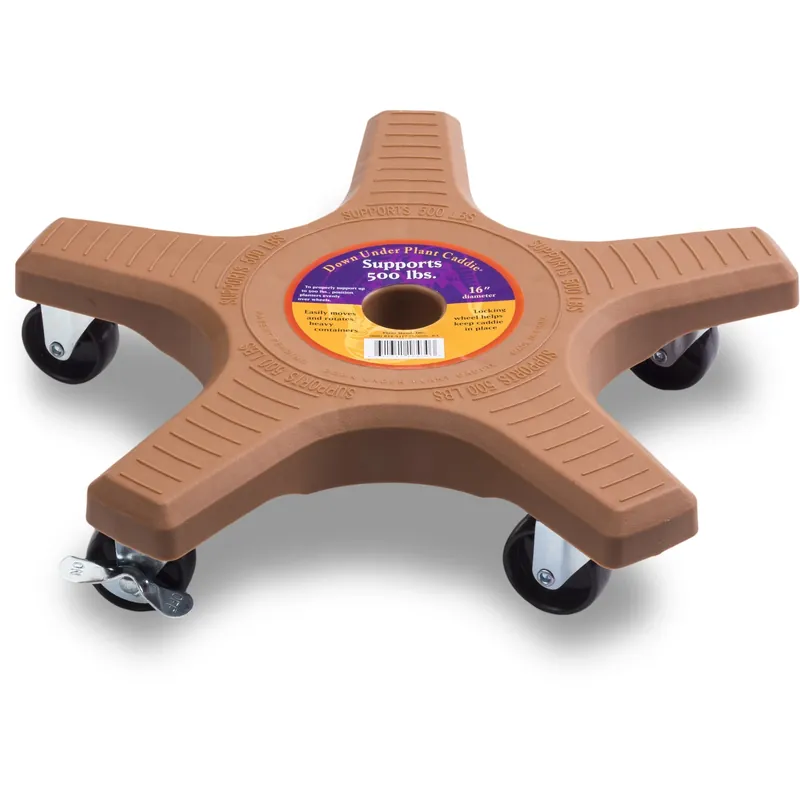 Decksaver 3 In. H X 16 In. W X 16 In. D Terracotta Plastic Plant Caddy
