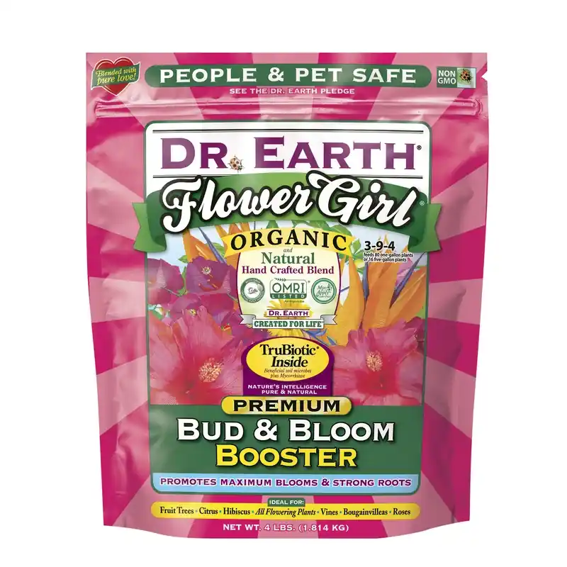 Flower Girl Bud & Bloom Booster, Organic, 3-9-4 Formula, 4 Lb. Bag