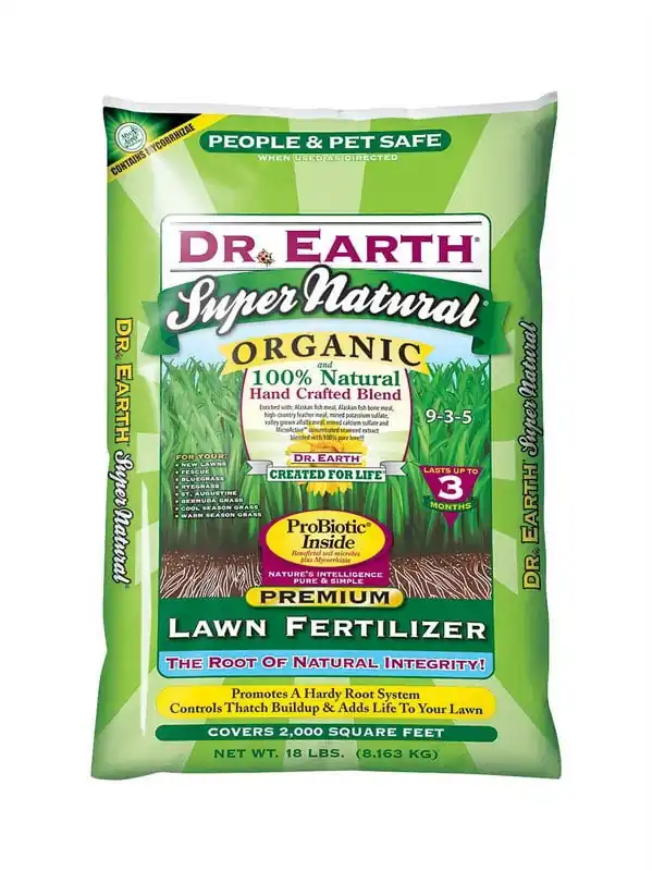 18 Lb. Organic Slow-release Nitrogen Lawn Fertilizer For All Grasses 2000 Sq Ft