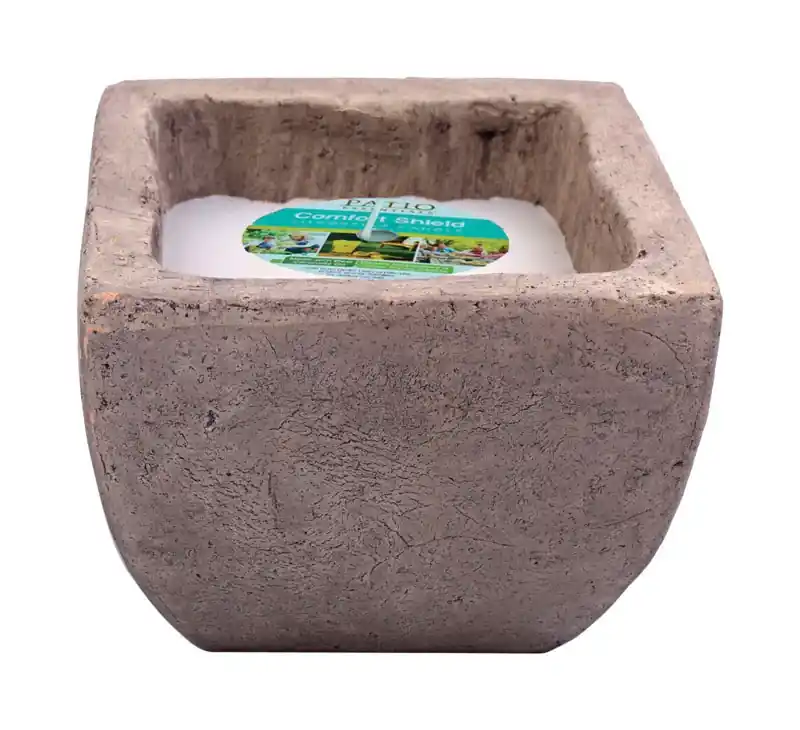 Stone Citronella Candle With Holder For Mosquitoes 6 Oz