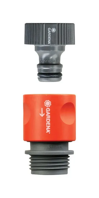 5/8" Plastic Quick‑connect Hose Coupler Set – Female To Male Threaded Fittings