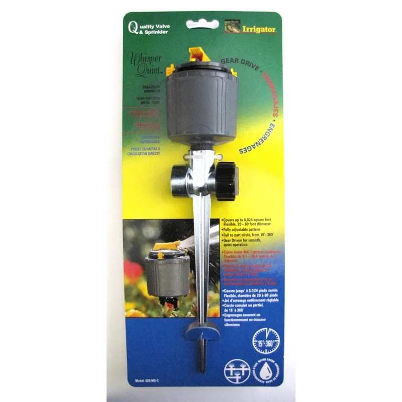 Plastic Non-tipping Base Rotating Sprinkler 5024 Sq Ft 1 Pk