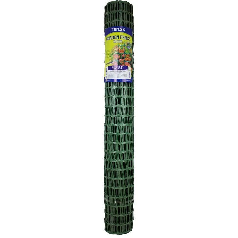 4 Ft. H X 50 Ft. L High-density Polyethylene Garden Fence, Green