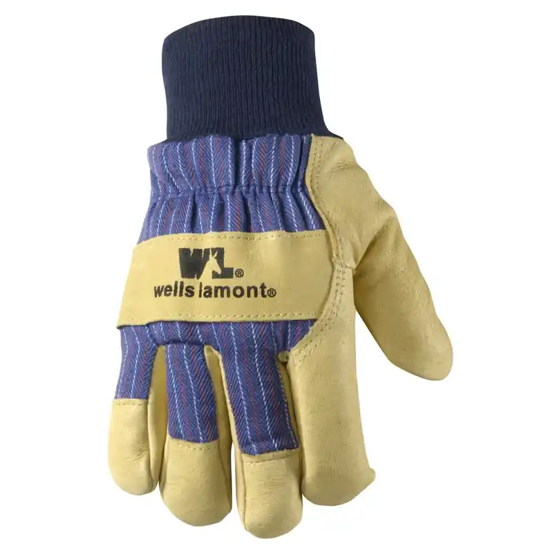 Men‘s Outdoor Cold Weather Work Gloves Blue/tan L 1 Pk