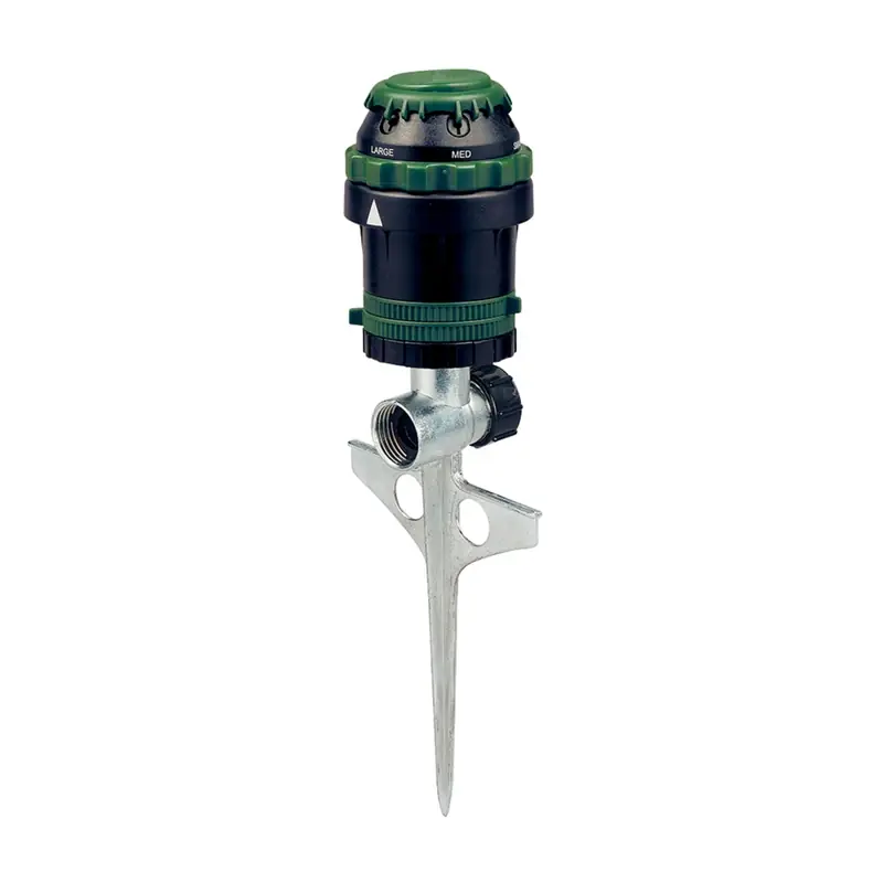 H2o Six Zinc Spike Base 6-pattern Gear Drive Sprinkler 5026 Sq Ft 1 Pk