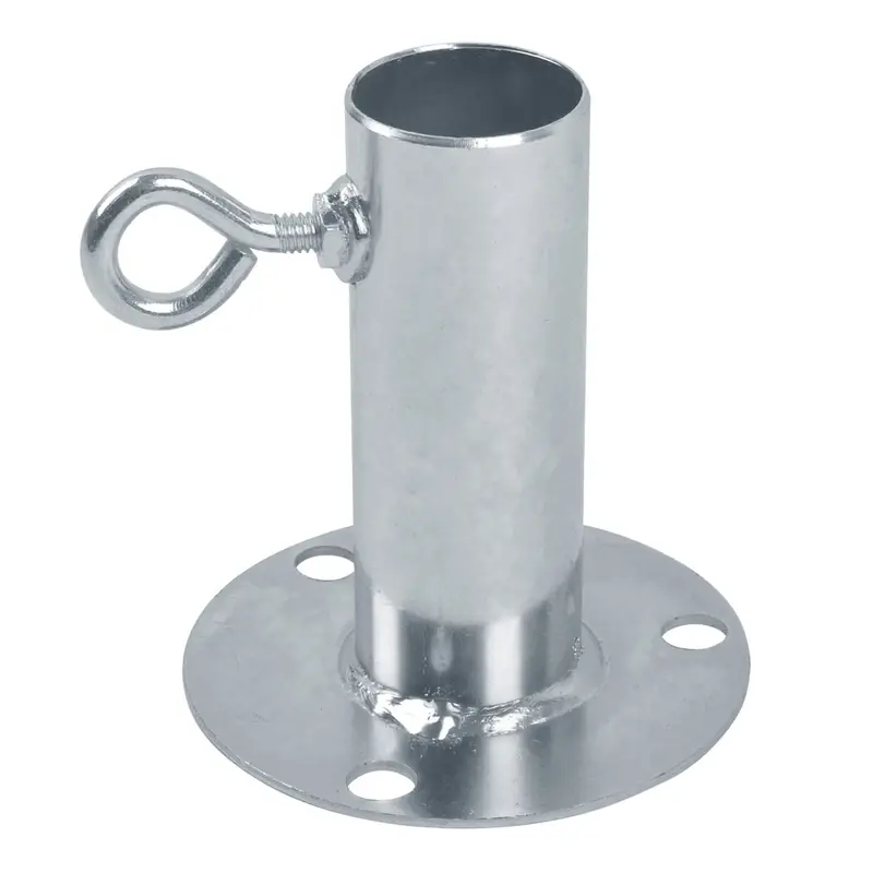1-1/2 In. Round Galvanized Steel Foot Pad For Canopy Fitting
