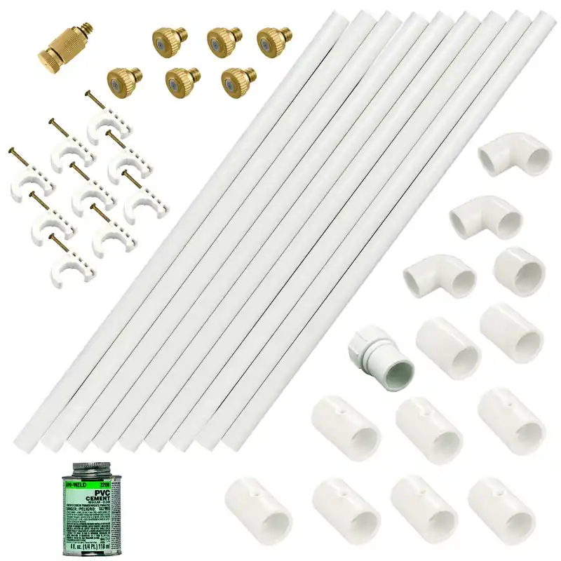Pvc Outdoor Cooling Misting System 41 Pk